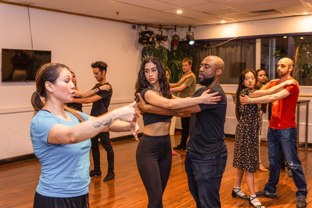 Training at the San Tropez Dance School