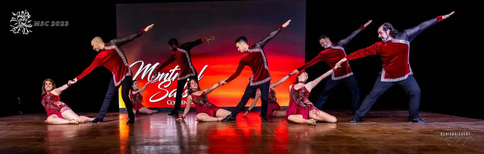 Dance team performing at a festival